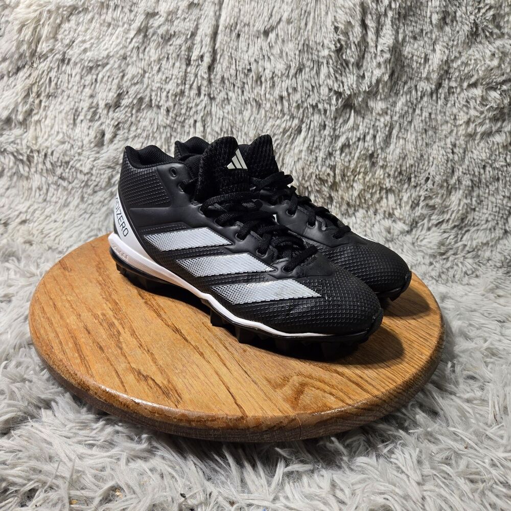 Adidas Adizero Molded Football Cleats Impact.2 Mid Mens 5.5 Black White IF5108
